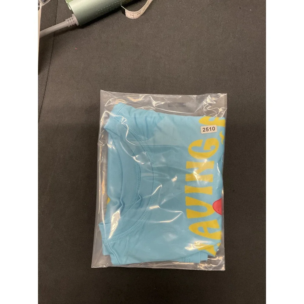 SpongeBob SquarePants Boys Rash Guard Blue Graphic Swim Shirt 4/5